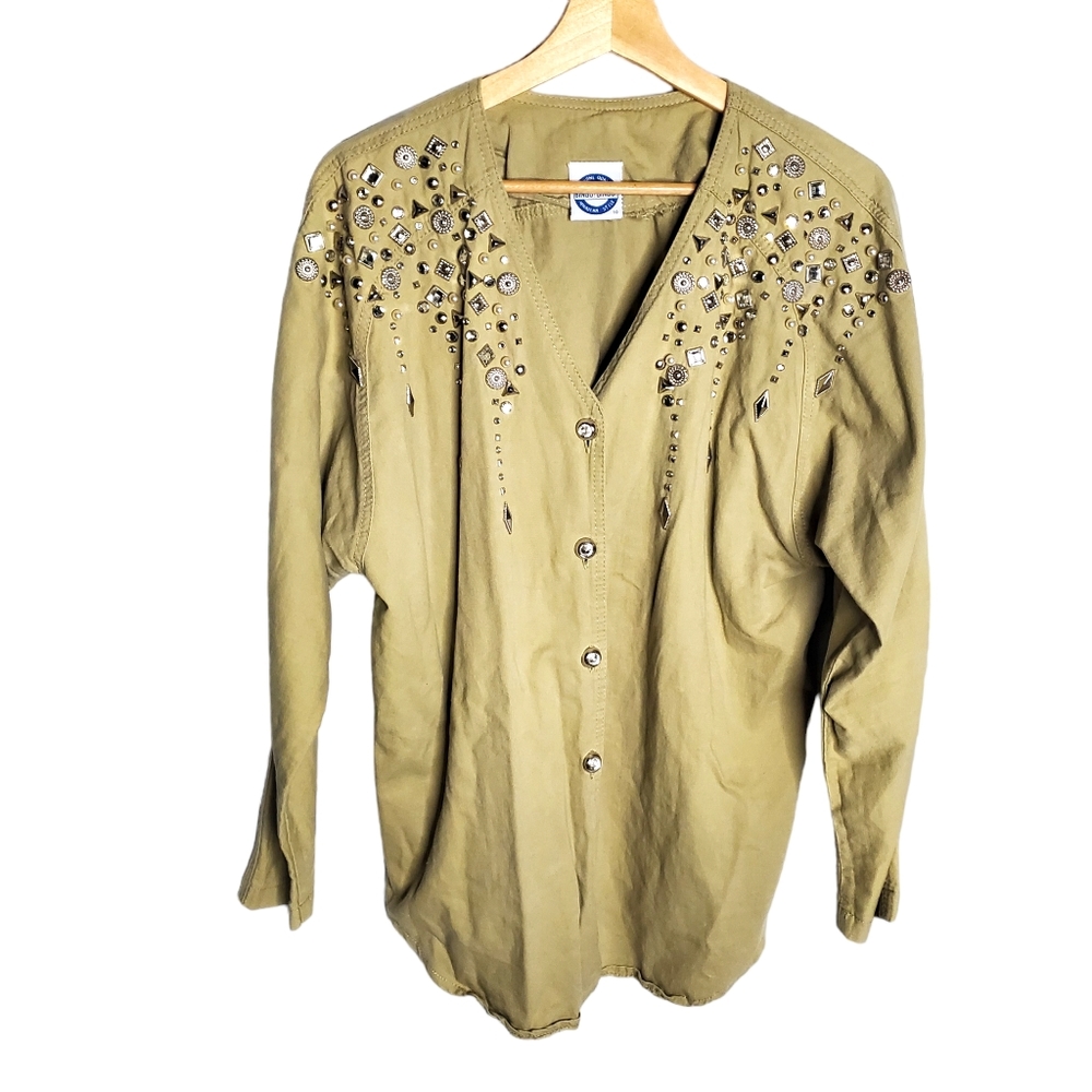 Bingo! Bingo! Jeweled Tan Jacket